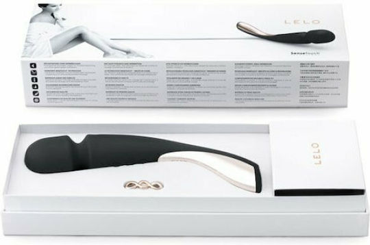 Lelo Smart Wand Medium Vibrator Massage 22cm Black