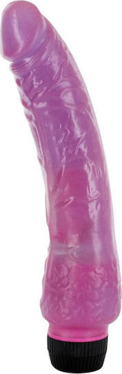 Seven Creations Penetrating Pleasures Jelly Finish Realistic Vibrator 21.5cm Lavender