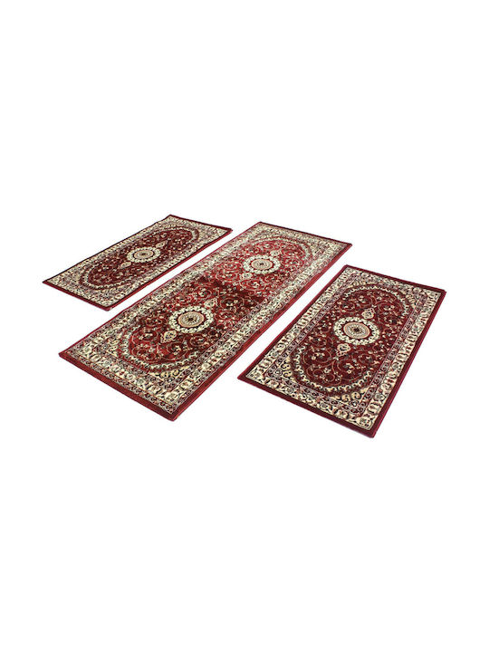 Balsan 9209 Bedroom Rugs Set Focus Classic Red 9209 2pcs