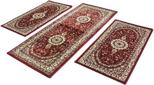 Balsan 9209 Σετ Χαλιά Κρεβατοκάμαρας Focus Classic Red 9209 2τμχ