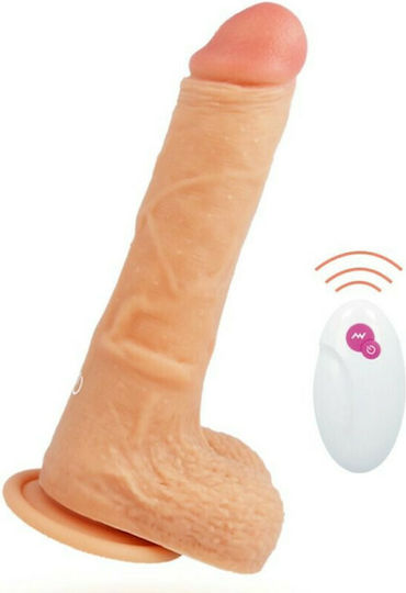 Cyber Silicock Vibrator Realistic Cu Control De La Distanță 21cm Flesh