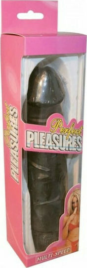 Seven Creations Perfect Pleasures Multi Speed Realistic Vibrator 21.5cm Black