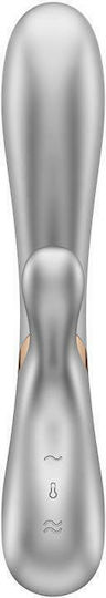 Satisfyer Hot Lover Vibrator Rabbit 20cm Silver