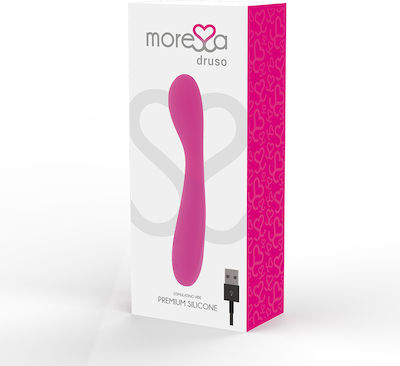 Amoressa Druso Premium Silicone Rechargeable Vibrator G-Spot 17.5cm Pink