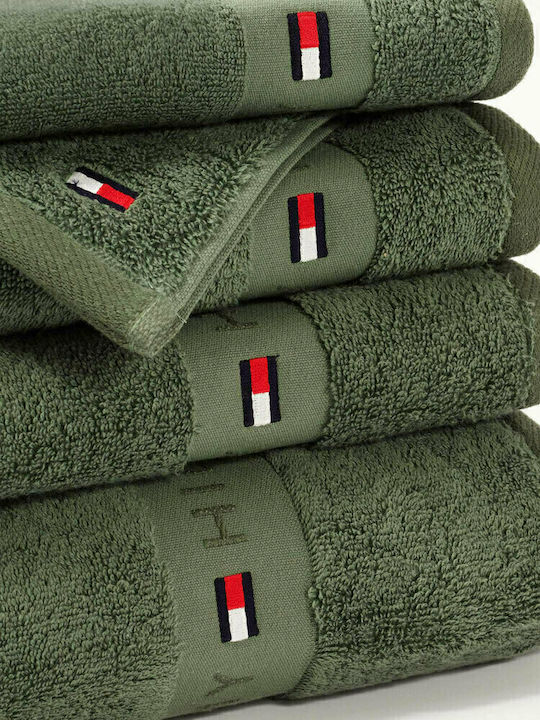 Tommy Hilfiger Facecloth Legend 9501780 50x100cm. Khaki Weight 540gr/m²