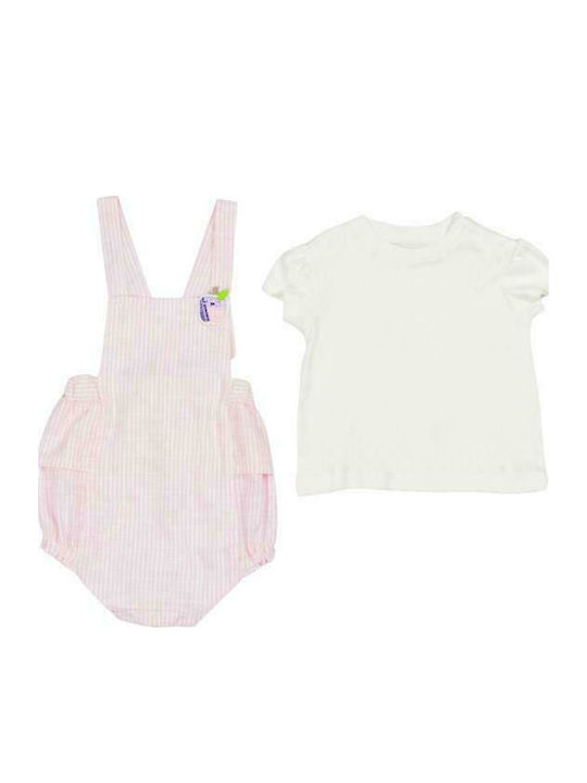 Evita Set Onesie Pink