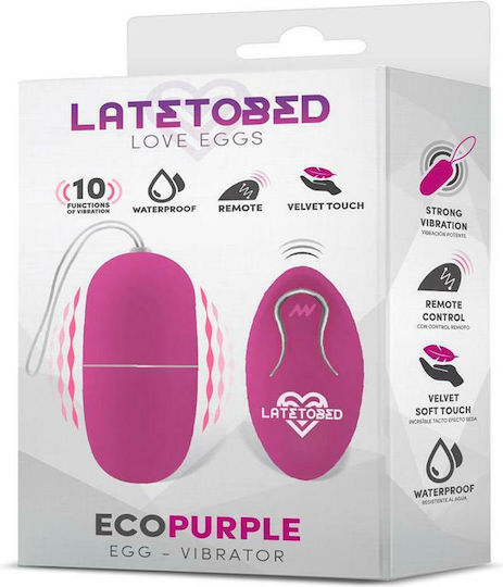 LateToBed Eco Mini Δονητής Egg 7cm Purple