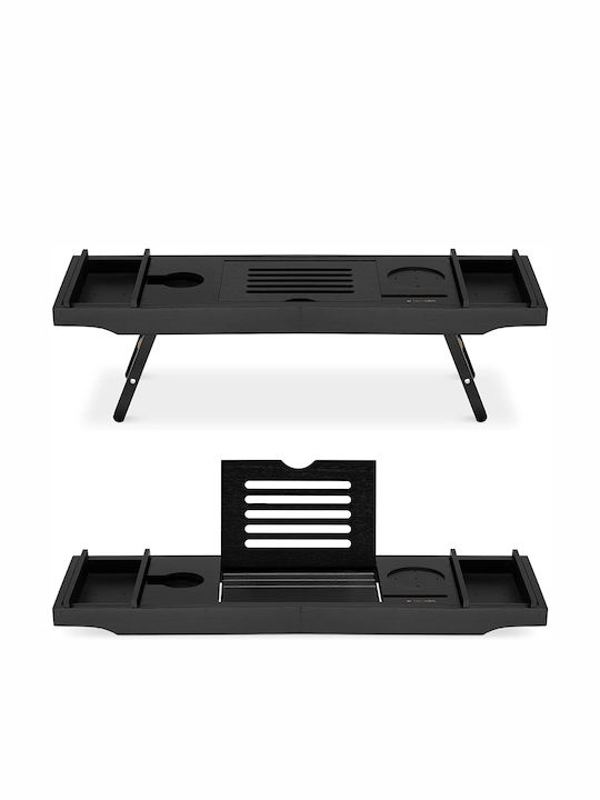 Navaris Rectangle Bed tray Wooden In Black Colour 47685.05 1pcs