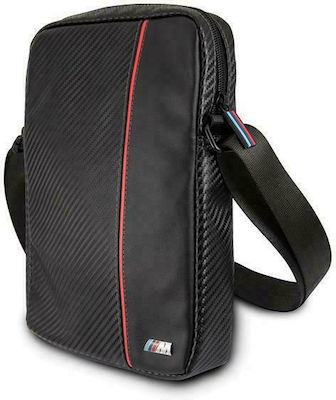 BMW Stripe Tasche Stoff Black Carbon/Red (Universal 8") BMTB8CAPRBK