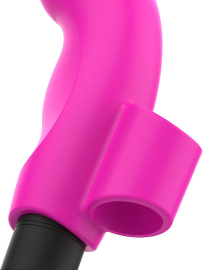 Ohmama Mini Δονητής Δακτύλου με Απομακρυσμένο Έλεγχο 9cm Pink Neon