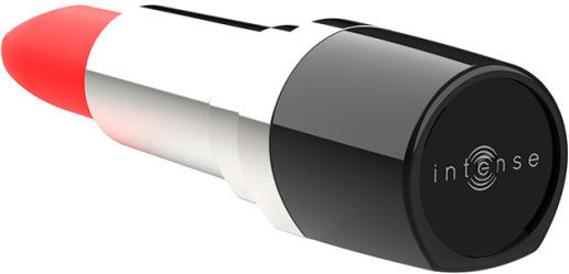 Intense Lippsy Lipstick Vibrator Mini Κλειτοριδικός Δονητής με Απομακρυσμένο Έλεγχο 11cm Μαύρος
