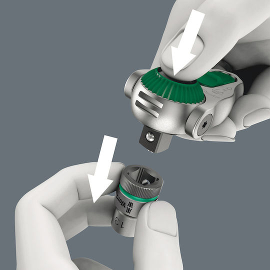 Wera 8000 C SB Zyklop Ratchet 1/2" 27.7cm with 72 Blades