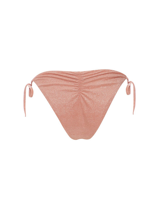 Pretty Me Amaryllis Bikini Slip with Ties Pearl Blush