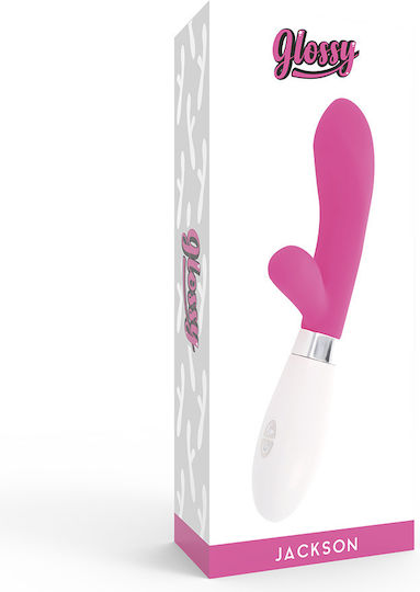 Glossy Jackson Vibrator Kaninchen 12cm Pink
