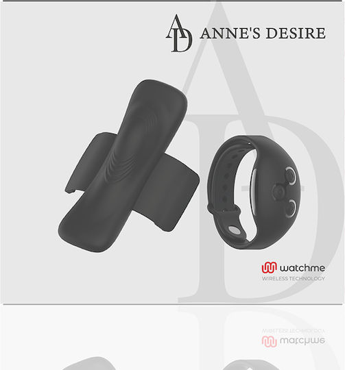Dream Love Anne's Desire Panty Pleasure Wirless Technology Watch Me Vibrator for Couples with Remote Control 9.6cm Black/Gold