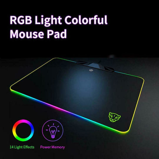 Motospeed P98 Gaming Mouse Pad Medium (350.52mm) με RGB Φωτισμό Μαύρο MT-00109