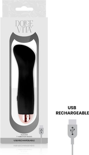 Dolce Vita Rechargeable Vibrator One Вибратор G-Spot 12.5см Черно