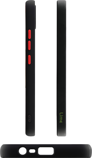 Lime Hardshell Camera Guard Back Cover Πλαστικό / Σιλικόνης Black with Red Keys