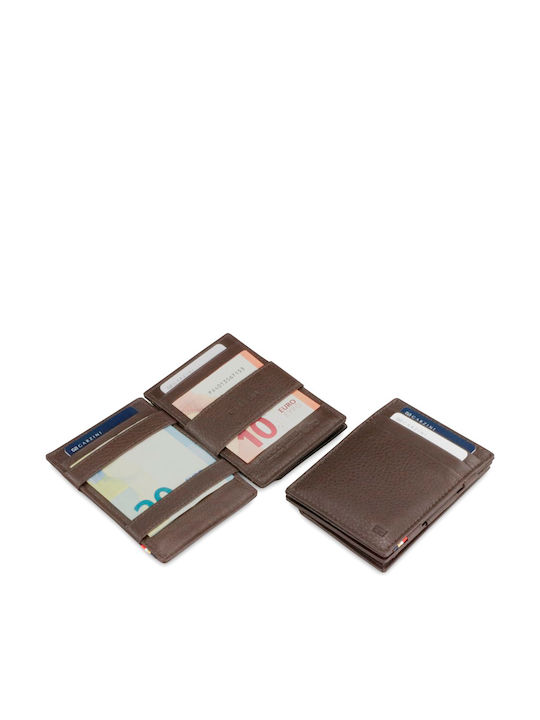 Essenziale Δερμάτινο Ανδρικό Πορτοφόλι με RFID Καφέ