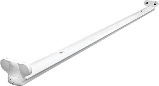 Fos me Lighting Batten with 2 Slots for LED Lamps T8 150cm