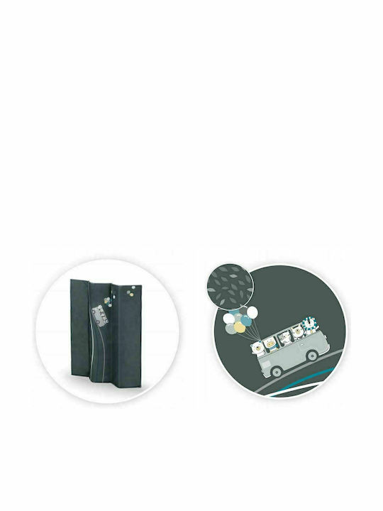 Momi Mamu Park with Mattress Gray 100x100cm