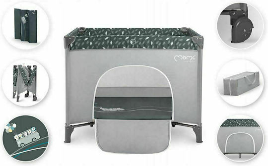 Momi Mamu Park with Mattress Jade 100x100cm