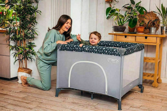 Momi Mamu Park with Mattress Jade 100x100cm