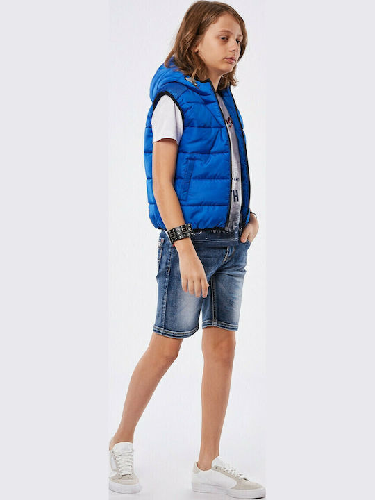 Șort/Salopetă Copii Denim Albastru deschis