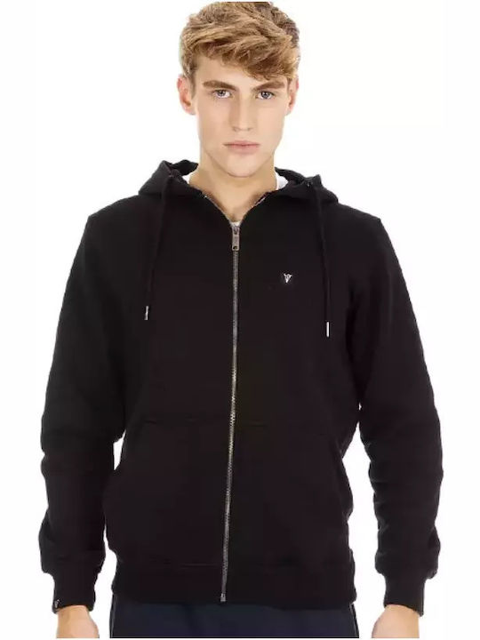 Black Hooded Cardigan