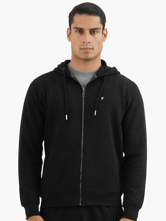 Black Hooded Cardigan