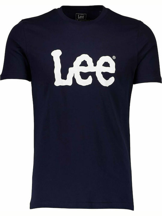 Wobbly Logo T-shirt Navy Μπλε