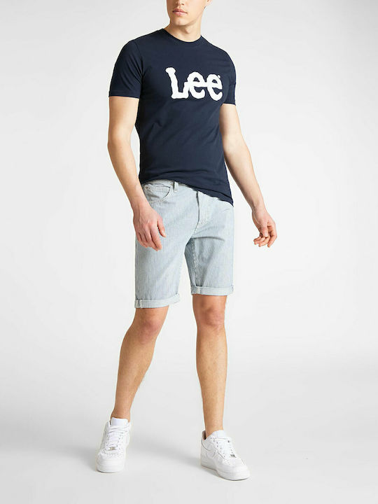 Wobbly Logo T-shirt Navy Μπλε