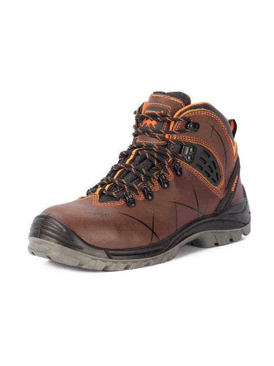 Axon Alaska Boots Safety Brown S3 with Certification SRC
