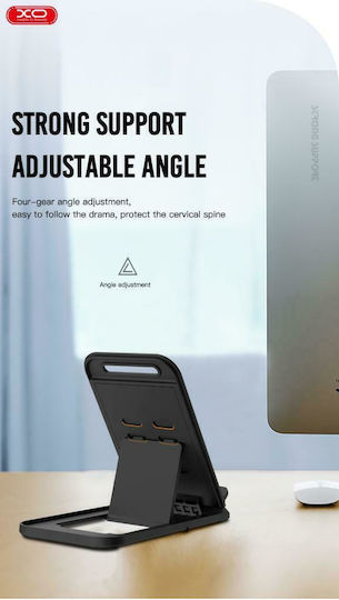 XO C73 Desk Stand for Mobile Phone in Black Colour