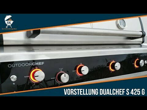 Outdoorchef Dualchef 425 G BZ Ψησταριά Υγραερίου με 4 Εστίες 16kW και Πλαϊνό Μάτι 3.5kW