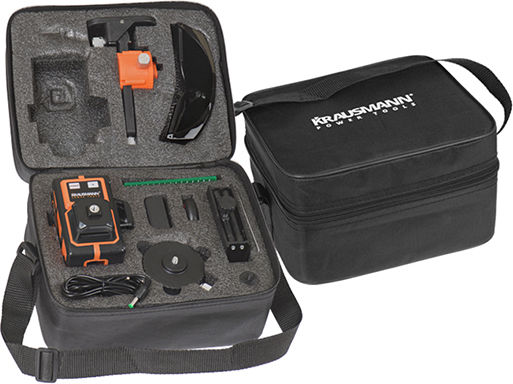Krausmann SCL 3-360G Self-leveling Linear Laser Level Green Beam 3.7V with Working Range 30m