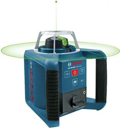 Bosch GRL 300 HVG Αυτορυθμιζόμενο Περιστροφικό Αλφάδι Laser Πράσινης Δέσμης 9V με Εύρος Εργασίας 100m