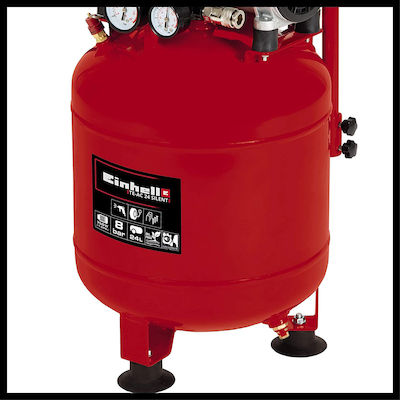 Einhell TE-AC 24 Κομπρεσέρ Αέρος με Ισχυ 1hp και Αεροφυλάκιο 24lt