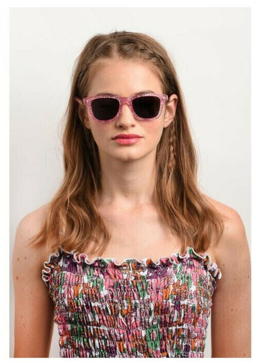 Chiara Ferragni Γυναικεία Γυαλιά Ηλίου με Μπλε Κοκκάλινο Σκελετό και Μαύρο Φακό CF1006/S MVUIR