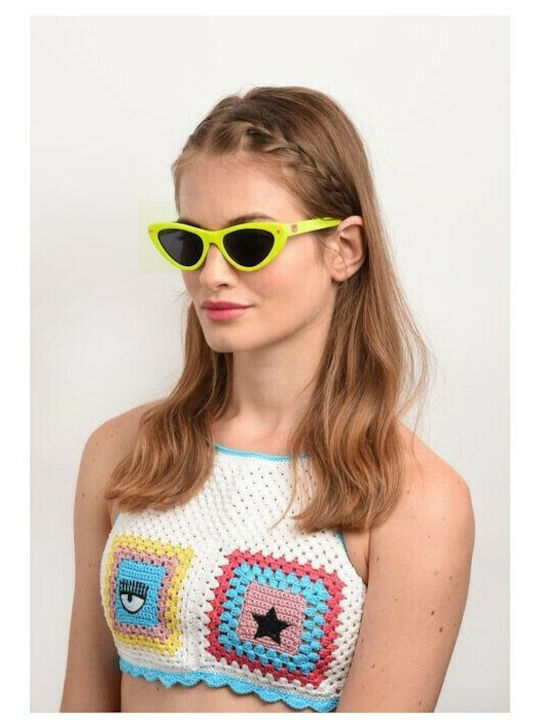 Chiara Ferragni Γυναικεία Γυαλιά Ηλίου με Κίτρινο Κοκκάλινο Σκελετό CF7006/S 40GIR
