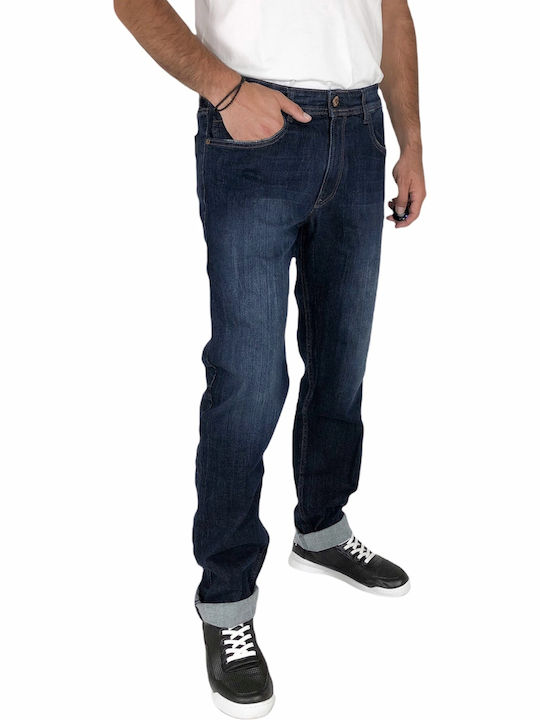 Men's Jeans Pants with Relaxed Fit Navy Blue