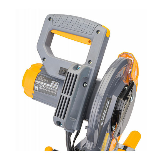 Powermat Miter Saw Electric with Power 2000W, Laser Guide & Cutting Speed 4700rpm with Laser