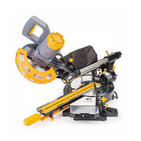 Powermat Miter Saw Electric with Power 2000W, Laser Guide & Cutting Speed 4700rpm with Laser
