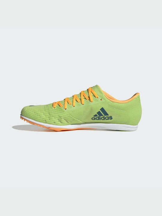 Adidas DistanceStar Αθλητικά Παπούτσια Spikes Pulse Lime / Real Teal / Flash Orange