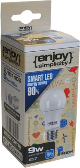 Elvhx Bec LED 9.5W pentru Soclu E27 și Formă A60 Alb rece 806lm