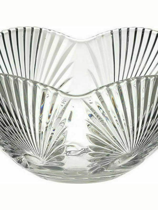 Click Decorative Bowl Glass Transparent 25x25x12cm