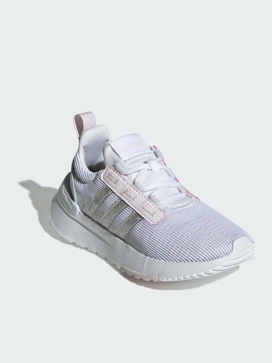 Racer TR21 K Kids Sports Shoes Running with Laces Cloud White / Blue Tint / Almost Pink