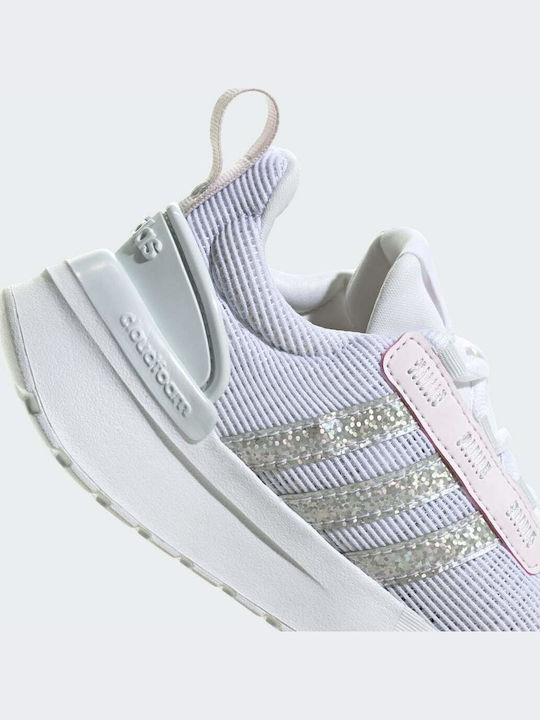 Racer TR21 K Kids Sports Shoes Running with Laces Cloud White / Blue Tint / Almost Pink