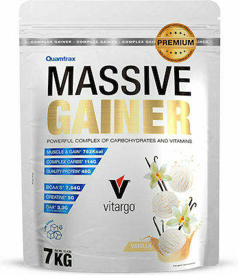 Quamtrax Nutrition Massive Gainer mit Geschmack Vanille 7kg