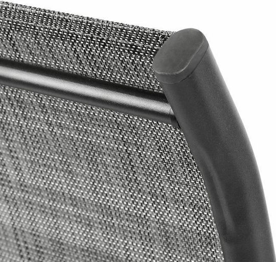 Outdoor Chair Metallic Leon Gray 55x72x91cm
